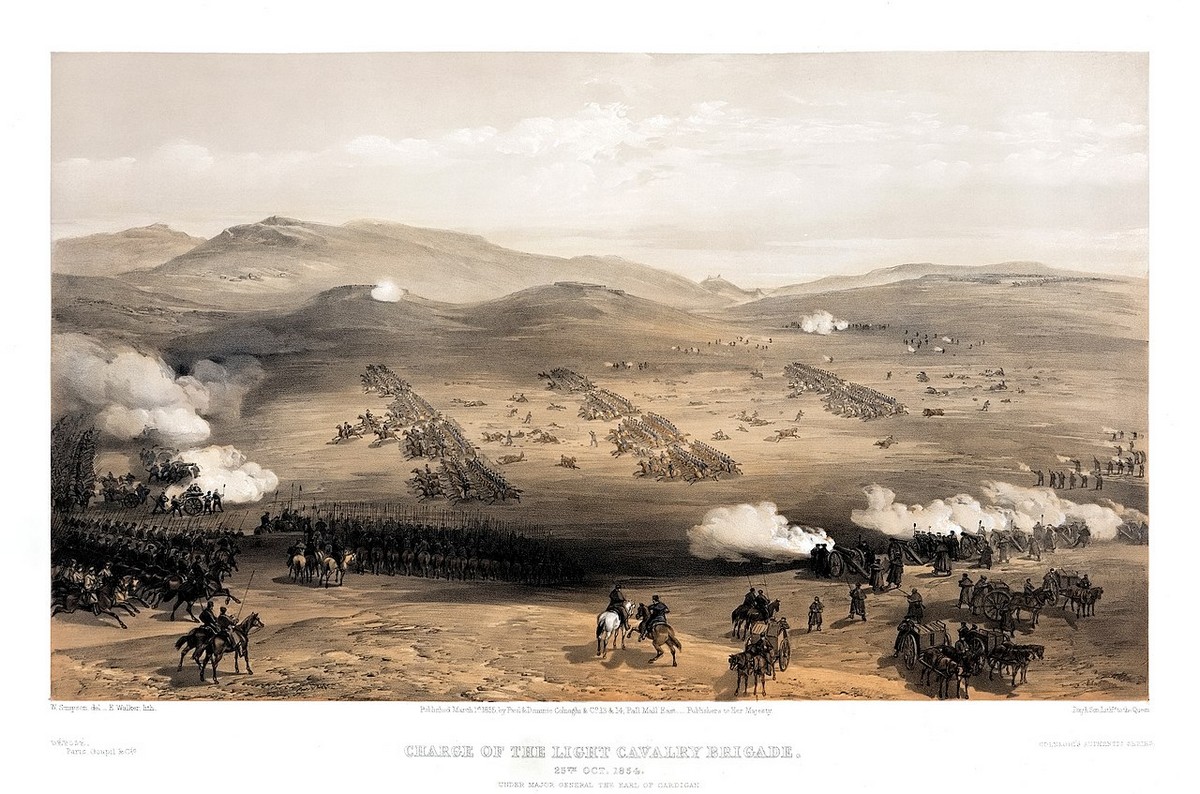7. Атака лёгкой кавалерии в Балаклавском сражении. У.Симпсон.