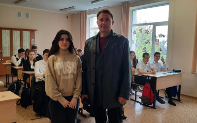 Встреча с учениками 10 класса школы № 58 имени В.И. Колядина